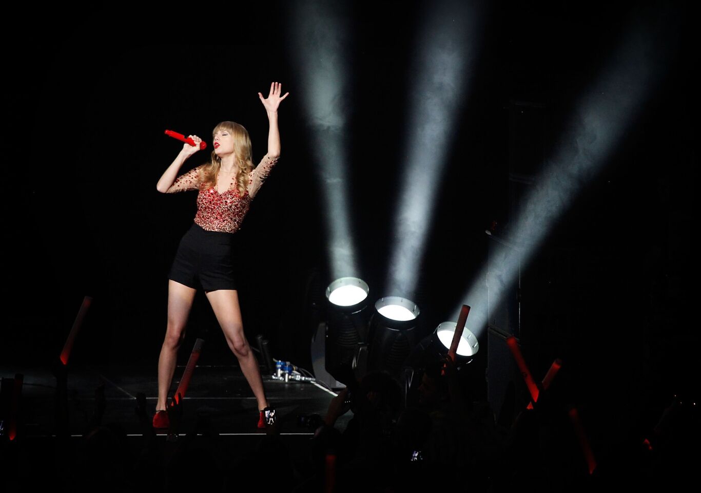Taylor Swift at KIIS' Jingle Ball in December 2012.