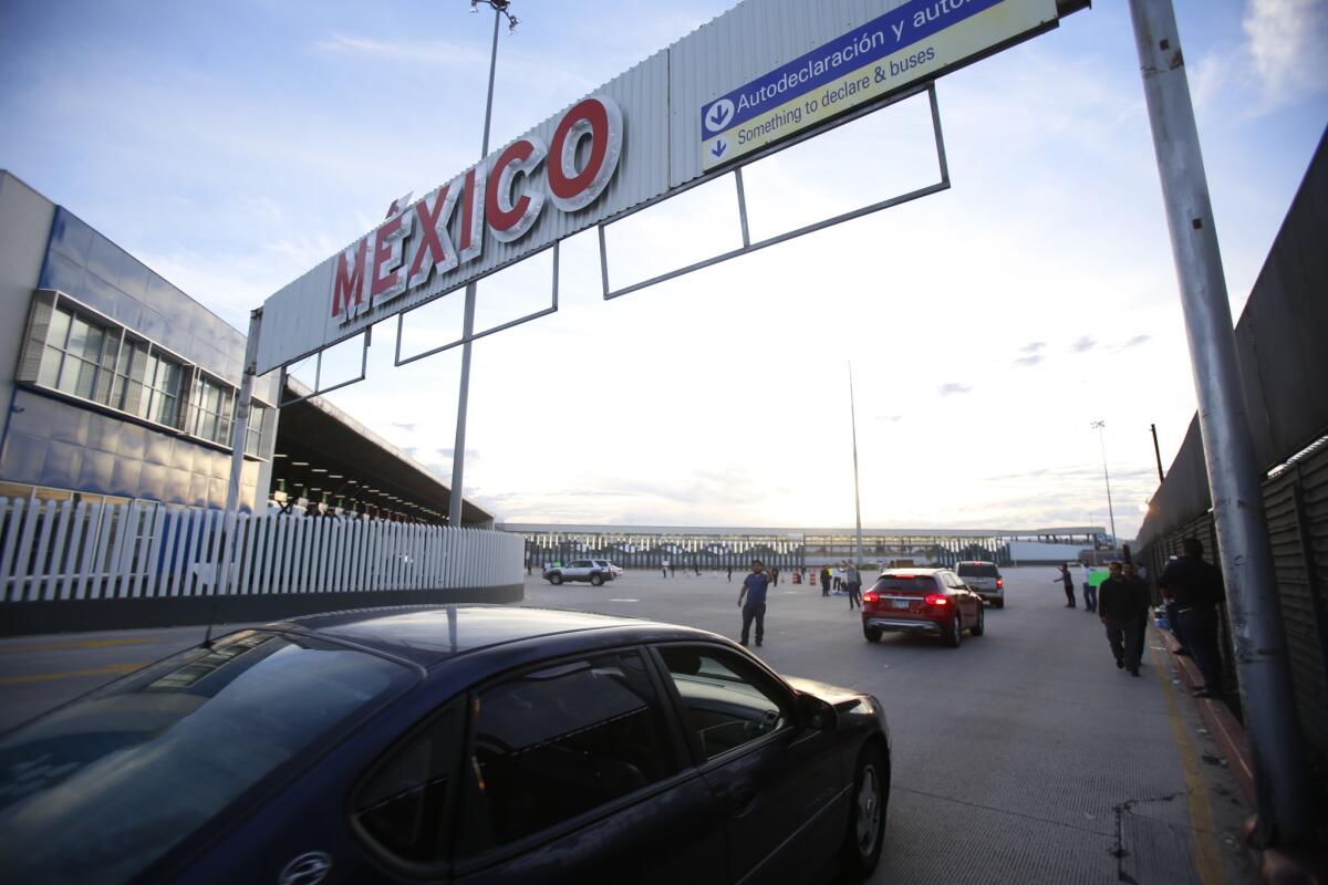 La entrada a Tijuana desde San Diego.