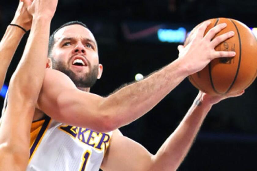 Lakers guard Jordan Farmar is expected to miss at least four weeks with a tear in his left hamstring.