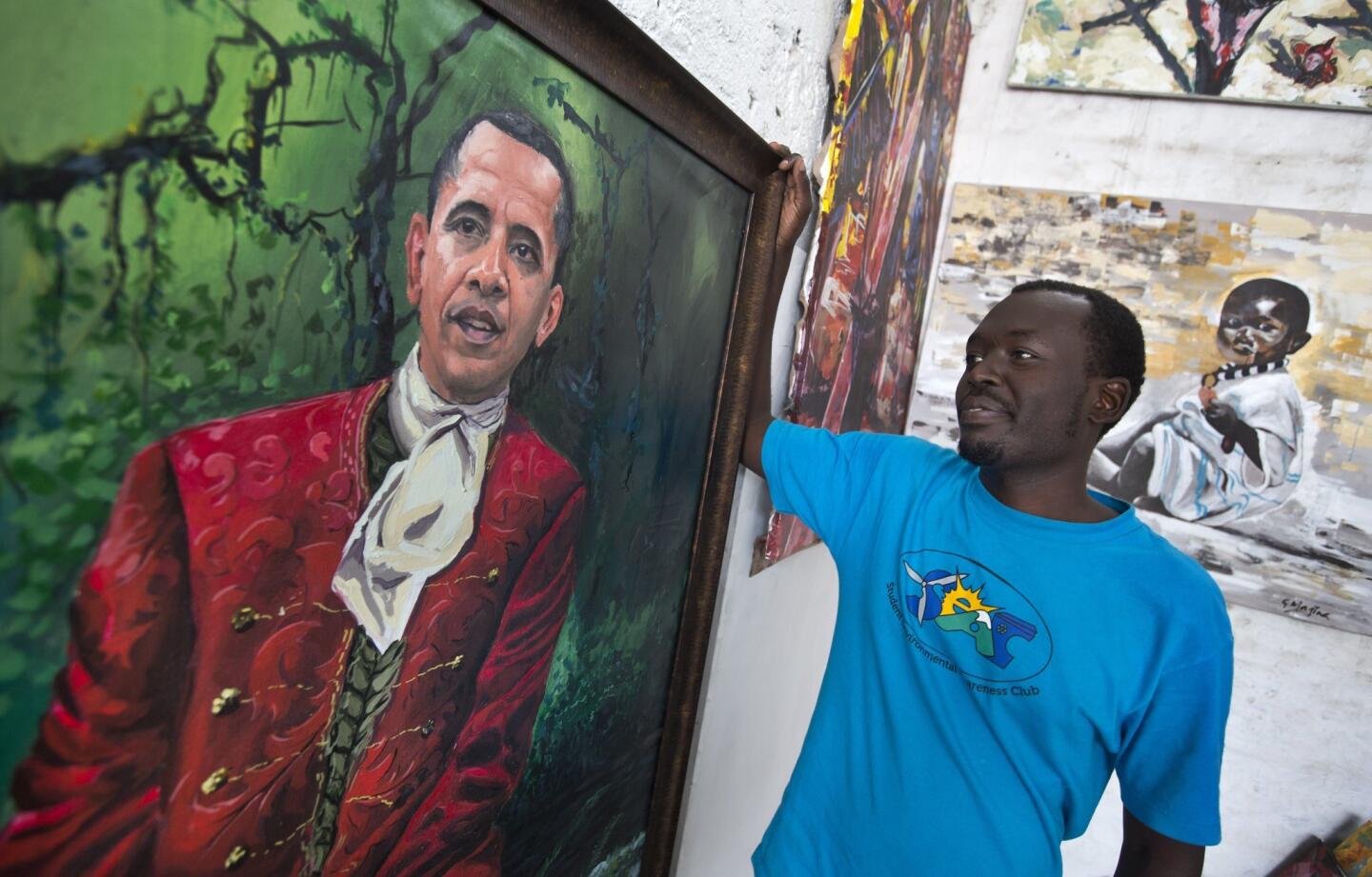 Images of Obama across Africa