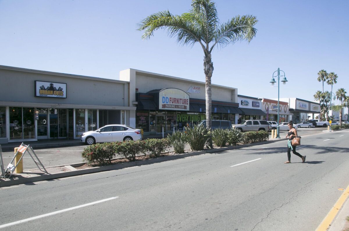 Small businesses make up the majority of the storefronts along Broadway in Lemon Grove.