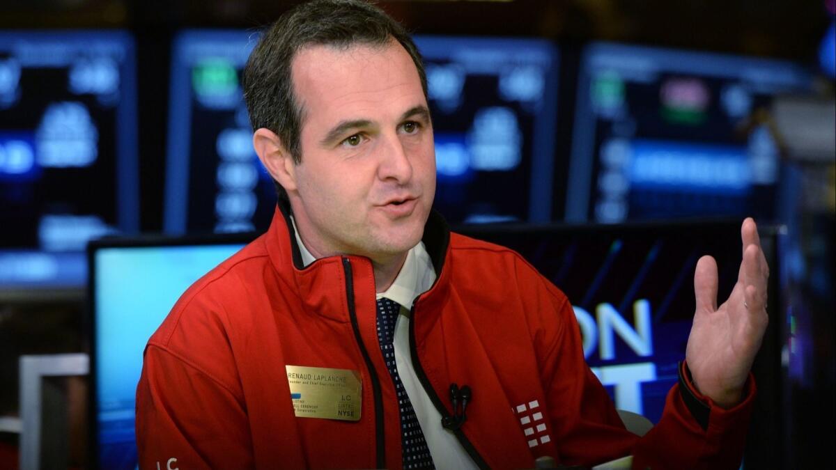 Renaud Laplanche, founder and chief executive of Lending Club, interviewed in 2014. Laplanche resigned two years later over financial improprieties. On Friday, the Securities and Exchange Commission banned him from the securities industry for three years.