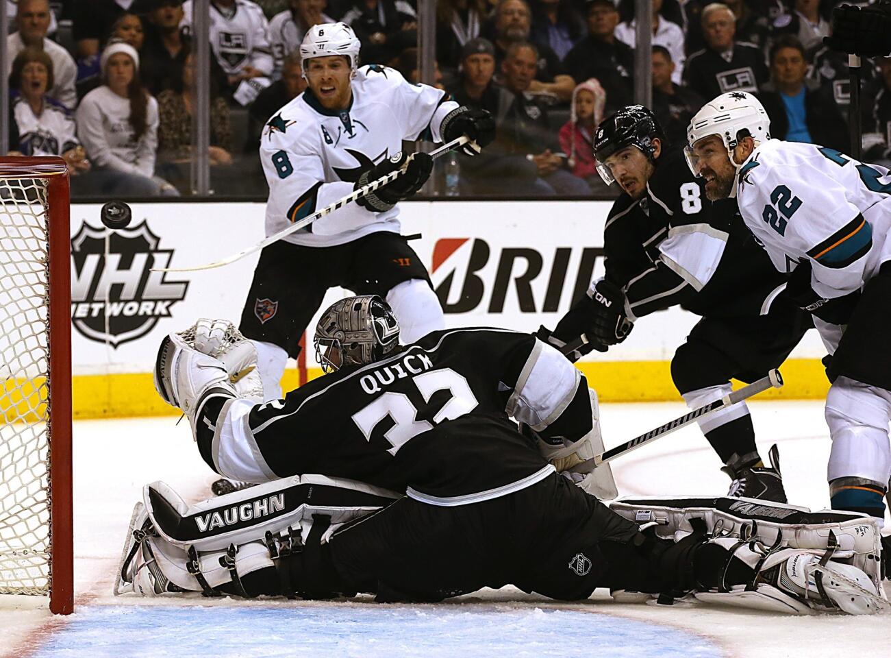 Jonathan Quick, Joe Pavelski, Drew Doughty, Dan Boyle