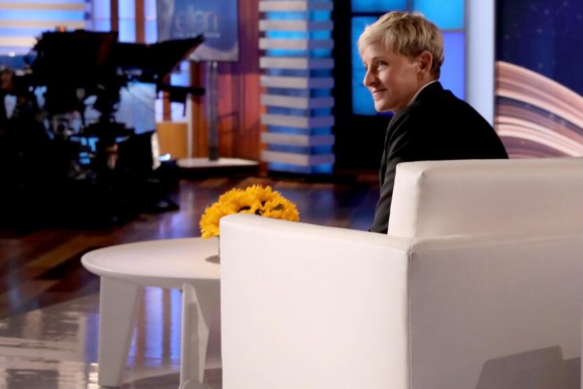 Ellen Degeneres on the set for the series finale of ”The Ellen Degeneres Show" on KNBC.