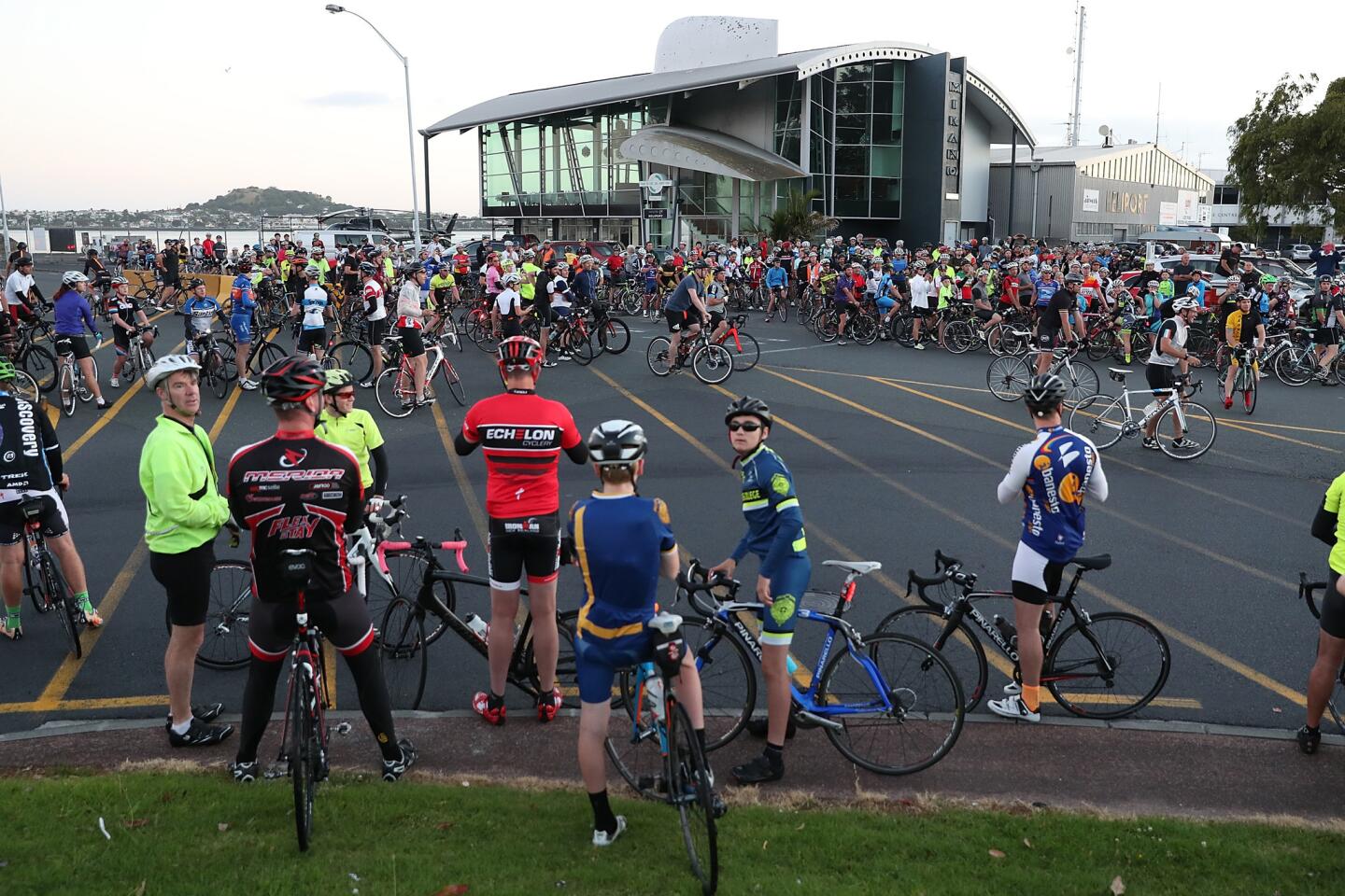 Lance Armstrong Rides With Auckland Locals