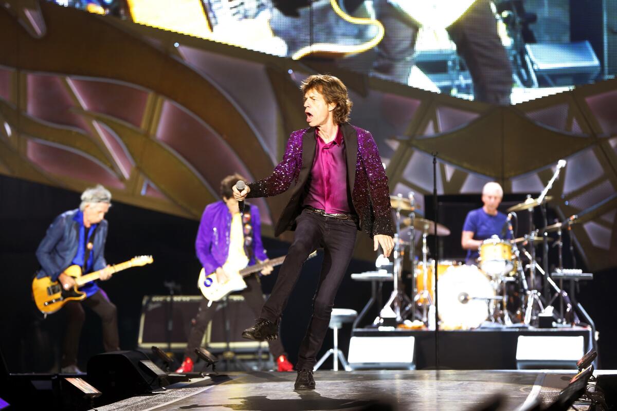 The Rolling Stones play Petco Park in San Diego on the opening night of their 2015 American tour.