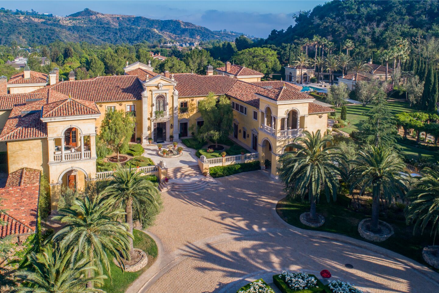 The Italian-inspired mansion.