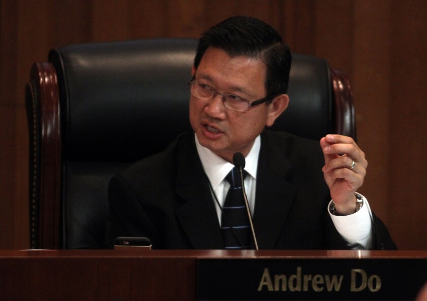 Orange County Supervisor incumbent Andrew Do is facing challenger Michele Martinez, a Santa Ana councilwoman, for his 1st District seat.