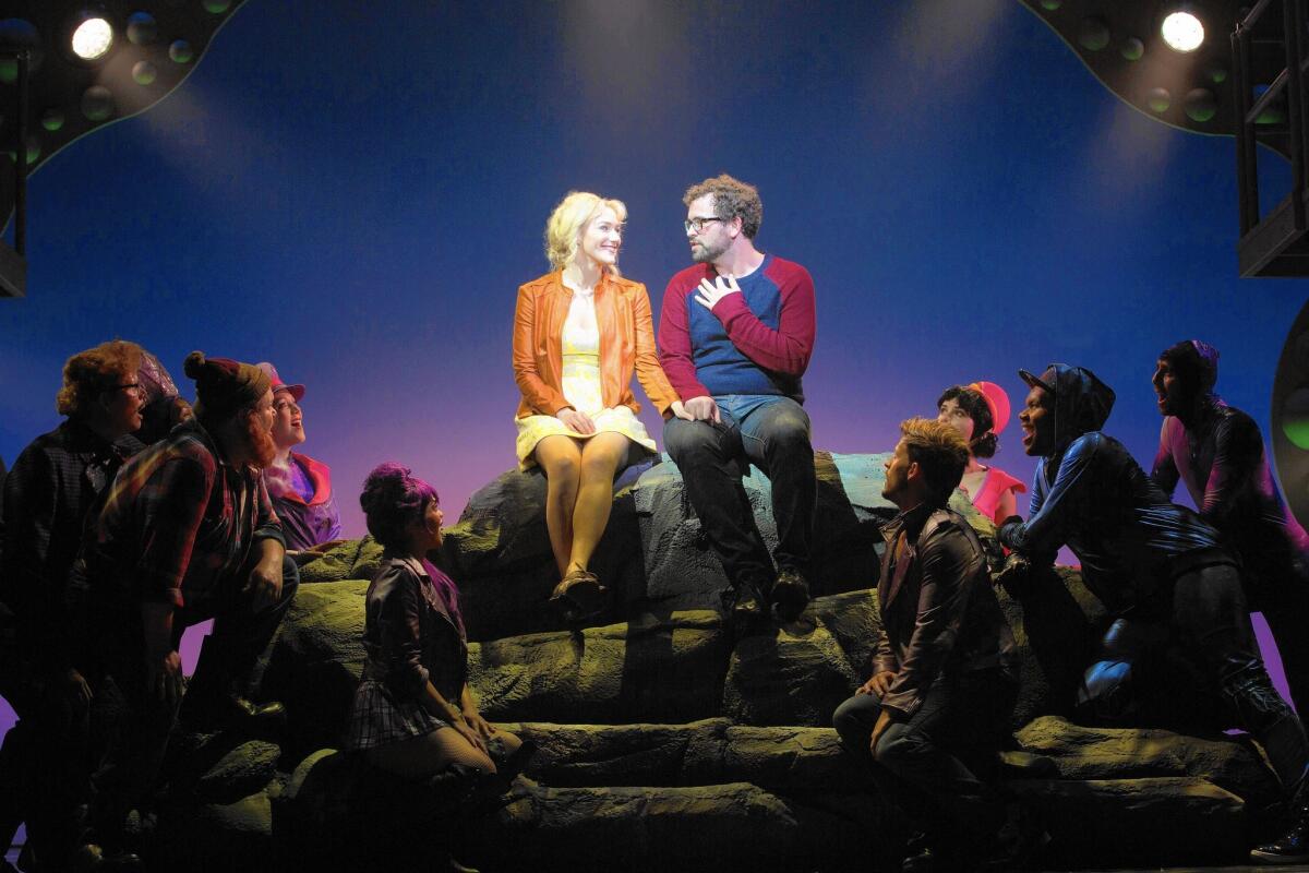 Betsy Wolfe charms and Matt Bittner is well-rumpled in “Up Here.”