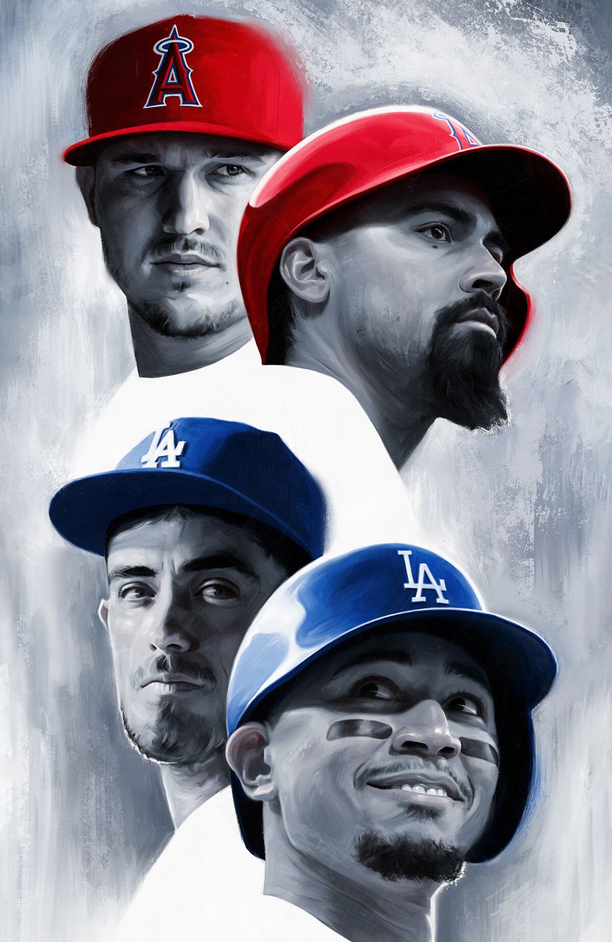 Mike Trout, Anthony Rendon, Cody Bellinger, Mookie Betts