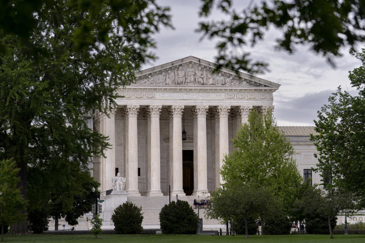 The U.S. Supreme Court is seen on Capitol Hill on May 2, 2023.