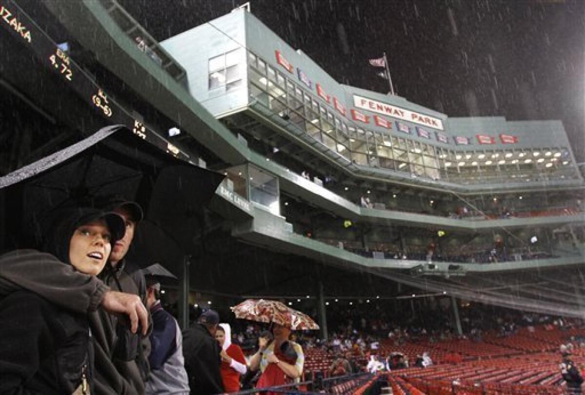 Yankees vs. Red Sox game rained out, doubleheader Sunday