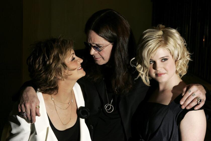 Sharon Osbourne, Ozzy Osbourne and their daughter Kelly Osbourne in London in 2006.