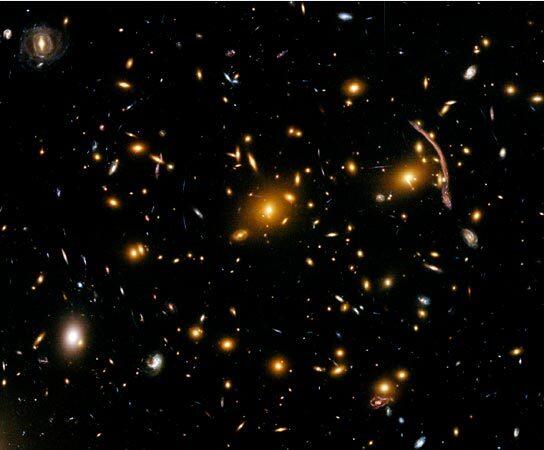 The galaxy cluster Abell 370, nearly 5 million light-years away, is one of the first such clusters where astronomers observed the phenomenon of gravitational lensing.