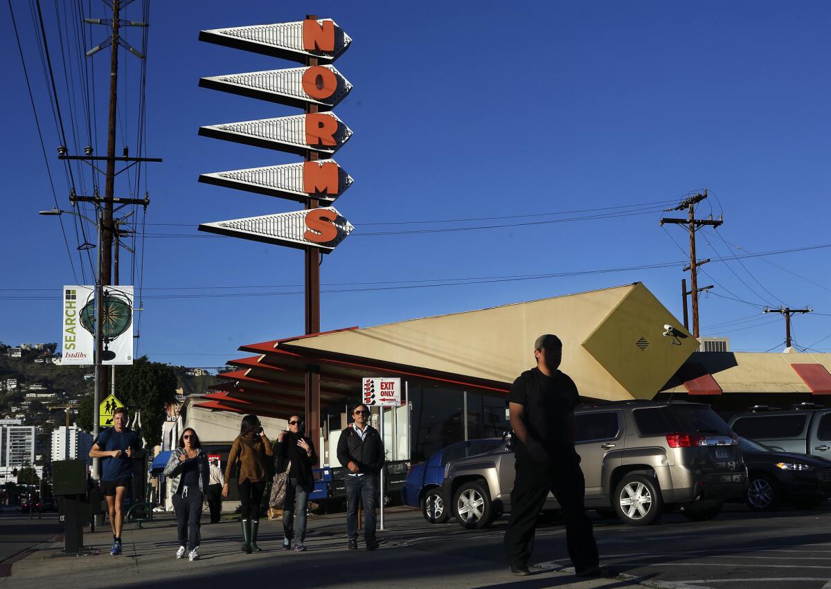Preservationists want Norms Coffee Shop on La Cienega Boulevard in Los Angeles to be deemed a historic monument.