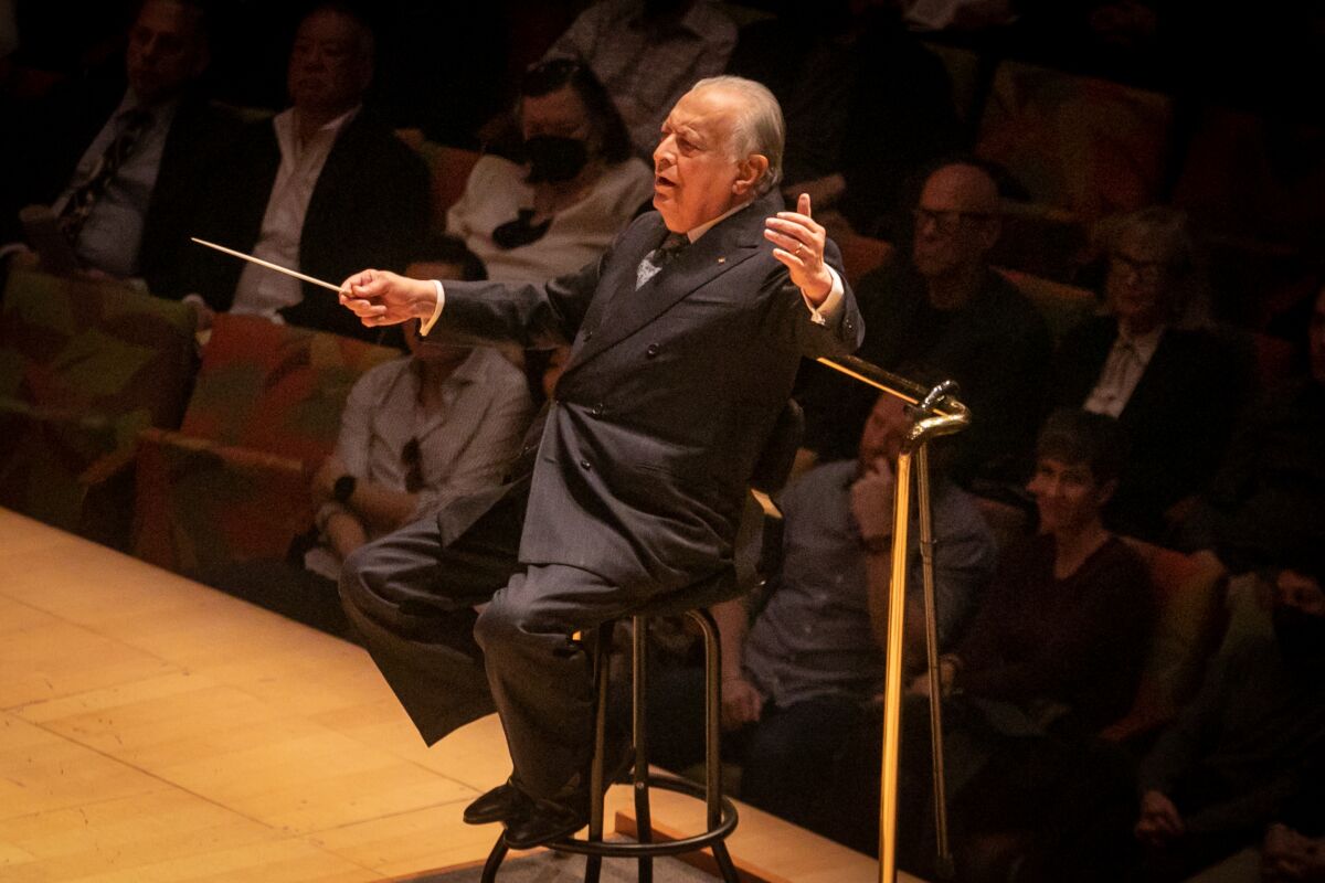 Zubin Mehta conducts the L.A. Phil in Mahler's Third Symphony at Walt Disney Concert Hall