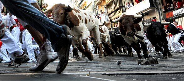 Pamplona, Spain, running of the bulls