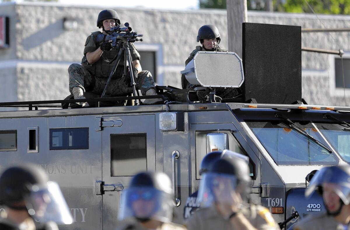 The use of miltary equipment by police during the unrest in Ferguson, Mo., has drawn attention to the federal government's practice of distributing such equipment to state and local police agencies.