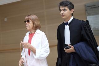 FILE - Gisele Pelicot, left, arrives in the Avignon court house, in Avignon, southern France, Thursday, Sept. 5, 2024. (AP Photo/Lewis Joly, File)