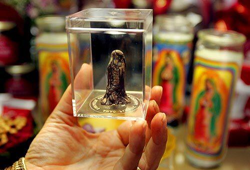 A 2 1/2-inch lump of chocolate was found to resemble the Virgin Mary.