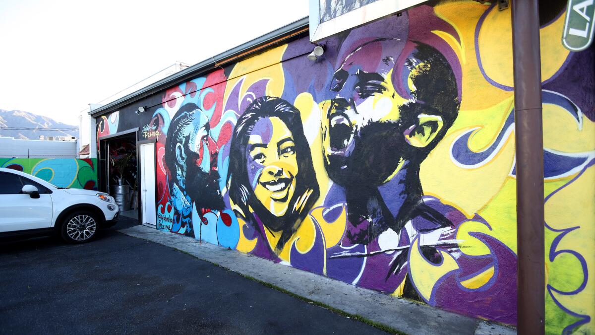 Downey dustup over mural is short-lived; public art of Kobe Bryant and Nipsey  Hussle will remain – Press Telegram