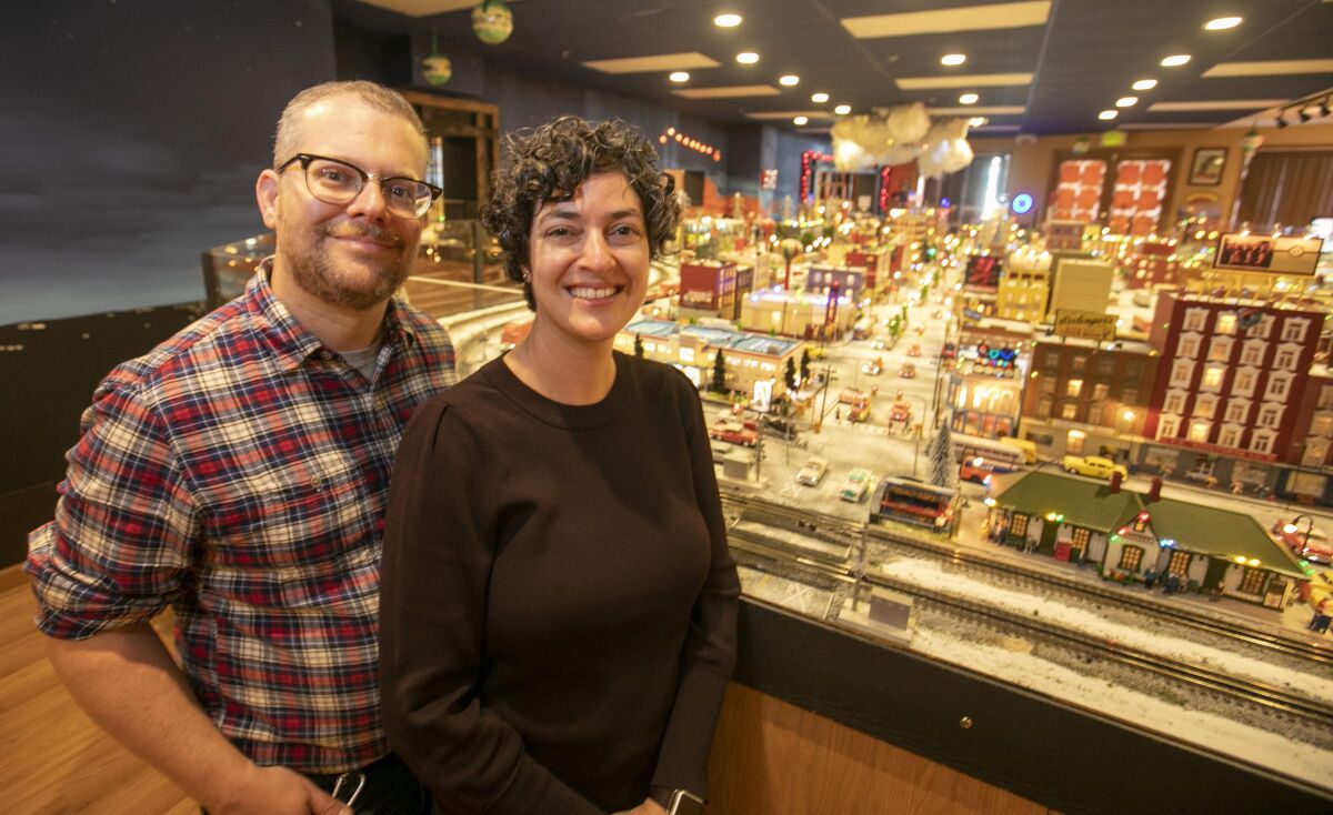 David Lizerbram and Mana Monzavi took over the Old Town Model Railroad Depot in Old Town, which was in danger of closing. After visiting the depot with their son, Miles, Lizerbram and Monzavi decided it was a community gem worth saving.
