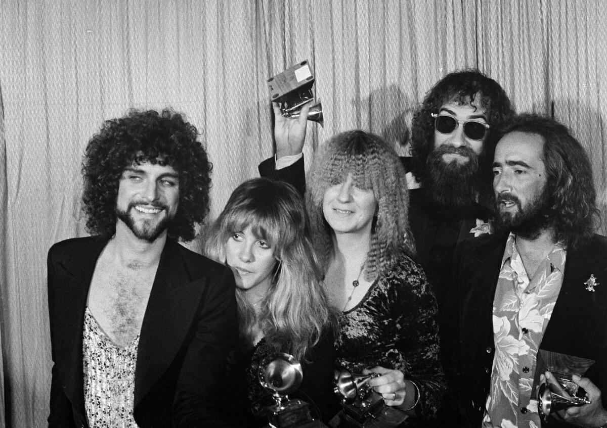     Fleetwood Mac in 1978. From left: Lindsey Buckingham, Stevie Nicks, Christine McVie, Mick Fleetwood and John McVie.