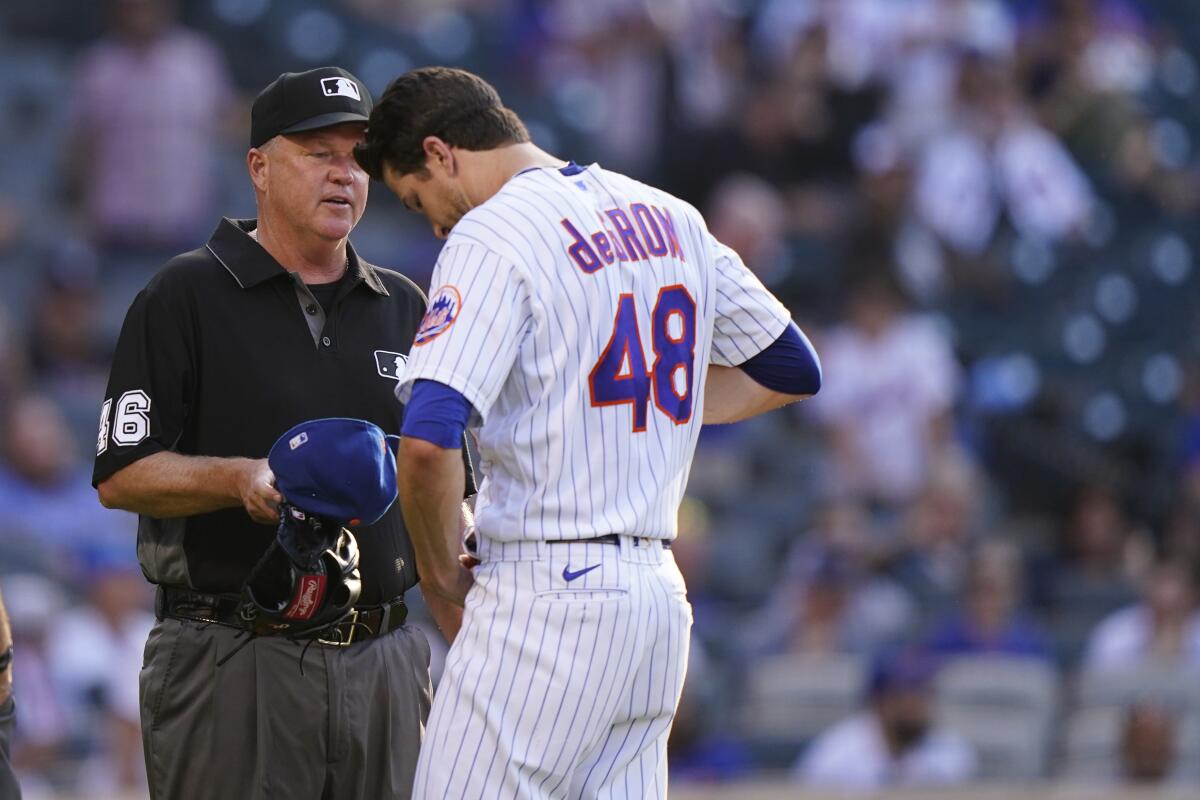 El abridor de los Mets de Nueva York Jacob deGrom