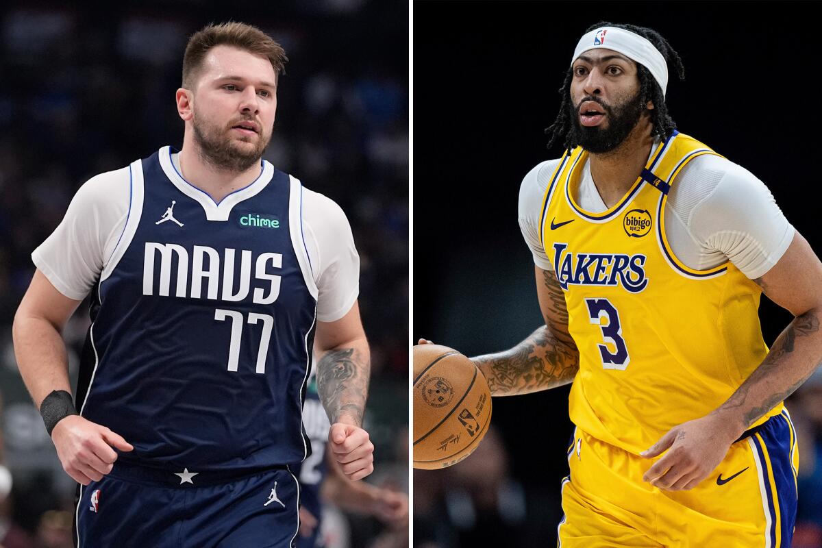 Luka Doncic and Anthony Davis side by side