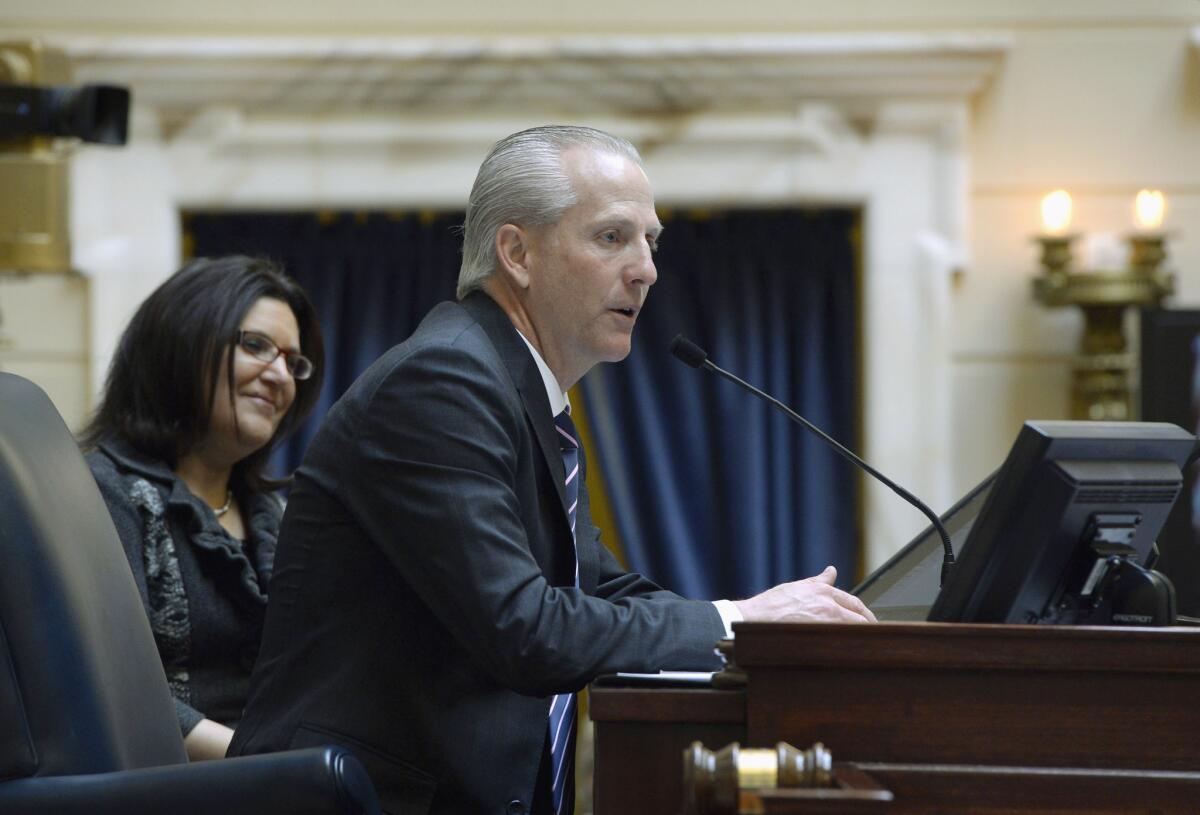 Utah Senate President Wayne Niederhauser, here in file photo, apologized after an intern in his office tweeted a joke about transgender people.