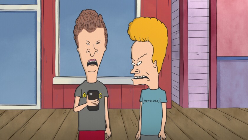 An image from "Beavis and Butt-Head Do the Universe" streaming on Paramount+