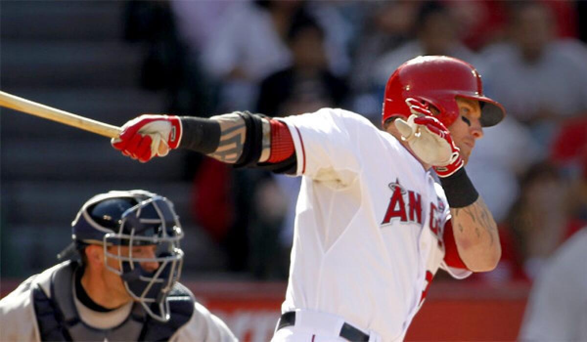 Josh Hamilton is hitting just .213 with 10 home runs and 24 runs batted in for the Angels, a far cry from what many fans expected when the team signed him to a five-year, $125-million contract in December.