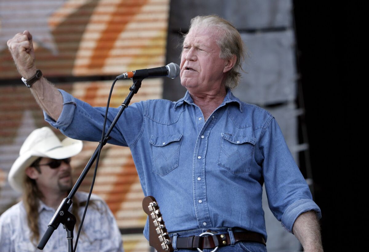 Billy Joe Shaver performs at Farm Aid in 2007.