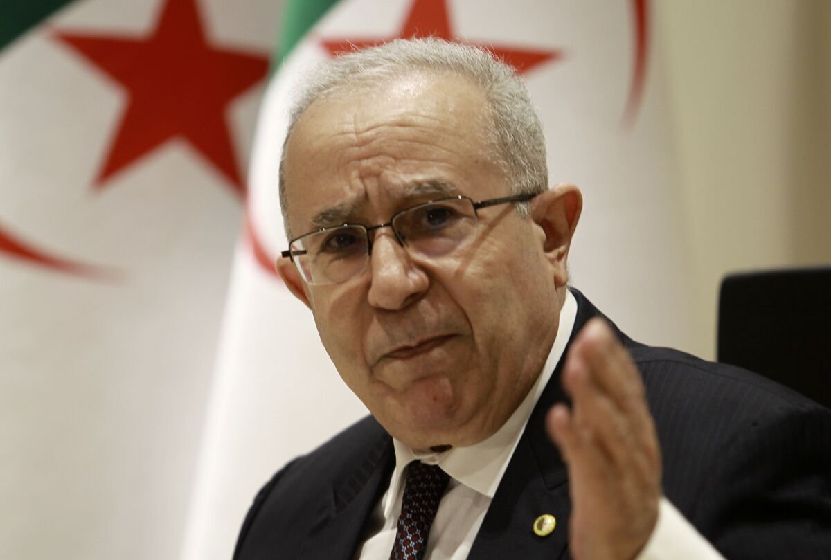 Algerian Foreign Minister Ramtane Lamamra