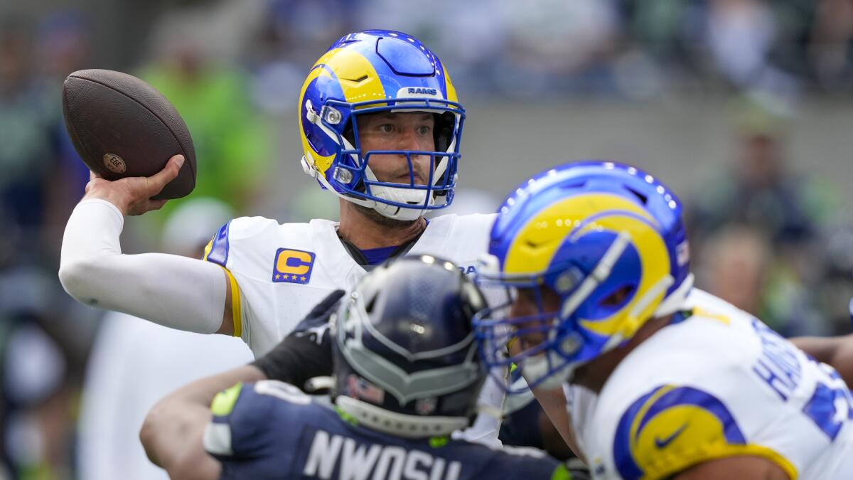 Rams QB Matthew Stafford turns in a vintage performance against Seahawks –  Orange County Register