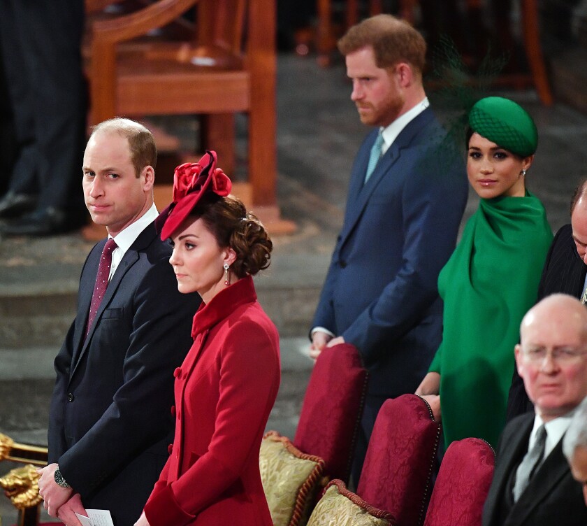 Prince William, left, and Prince Harry