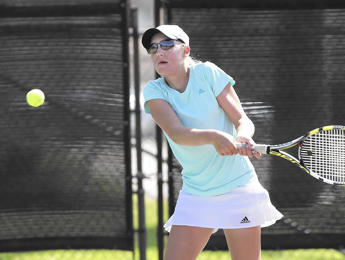 Lauren Friedman of Newport Beach reached the girls' 12s singles final of the Costa Mesa Summer Junior Classic on Friday.