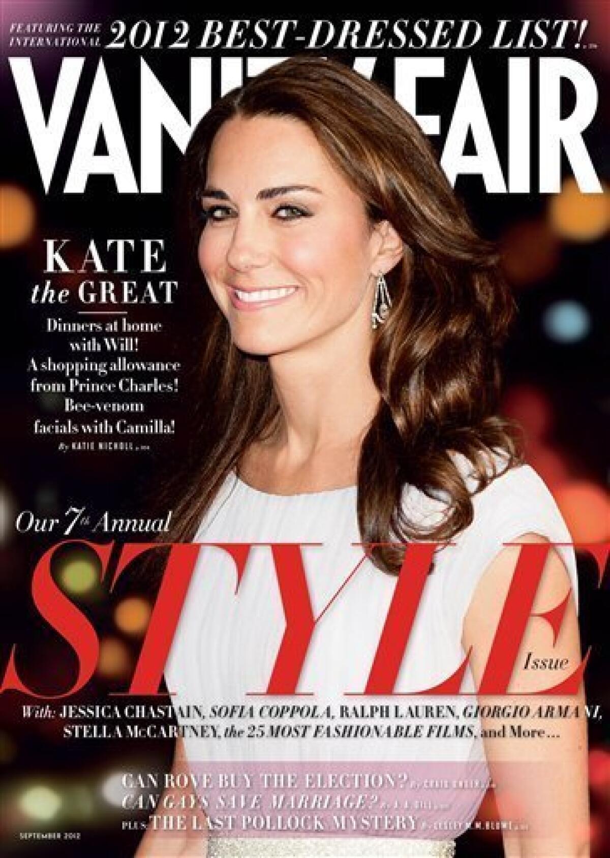 Kate Middleton returns to Vanity Fair fashion list - The San Diego