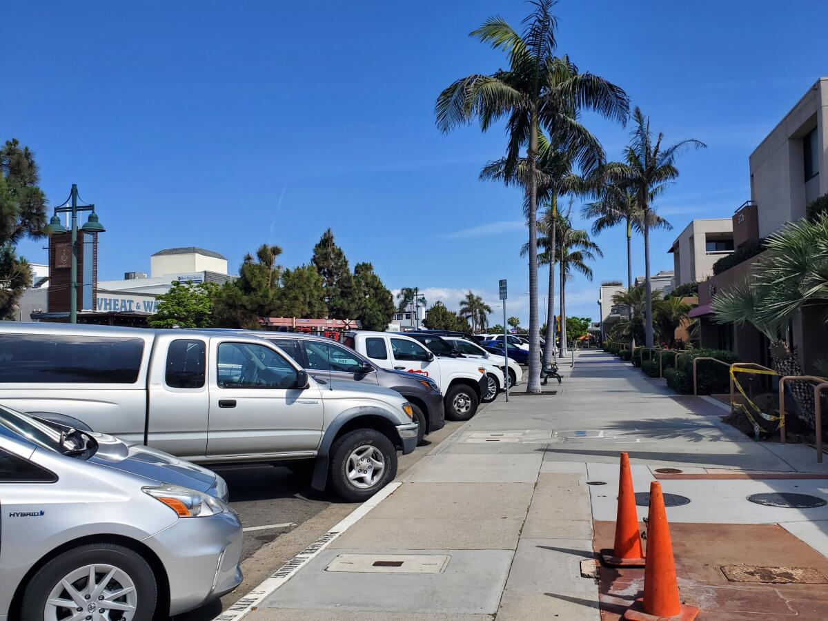 Some blocks of La Jolla Boulevard have few or no streetlights installed by the city of San Diego.