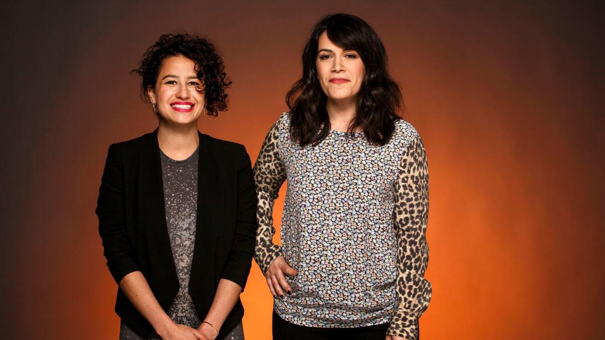 Actors Ilana Glazer, left, and Abbi Jacobson of Comedy Central's "Broad City."