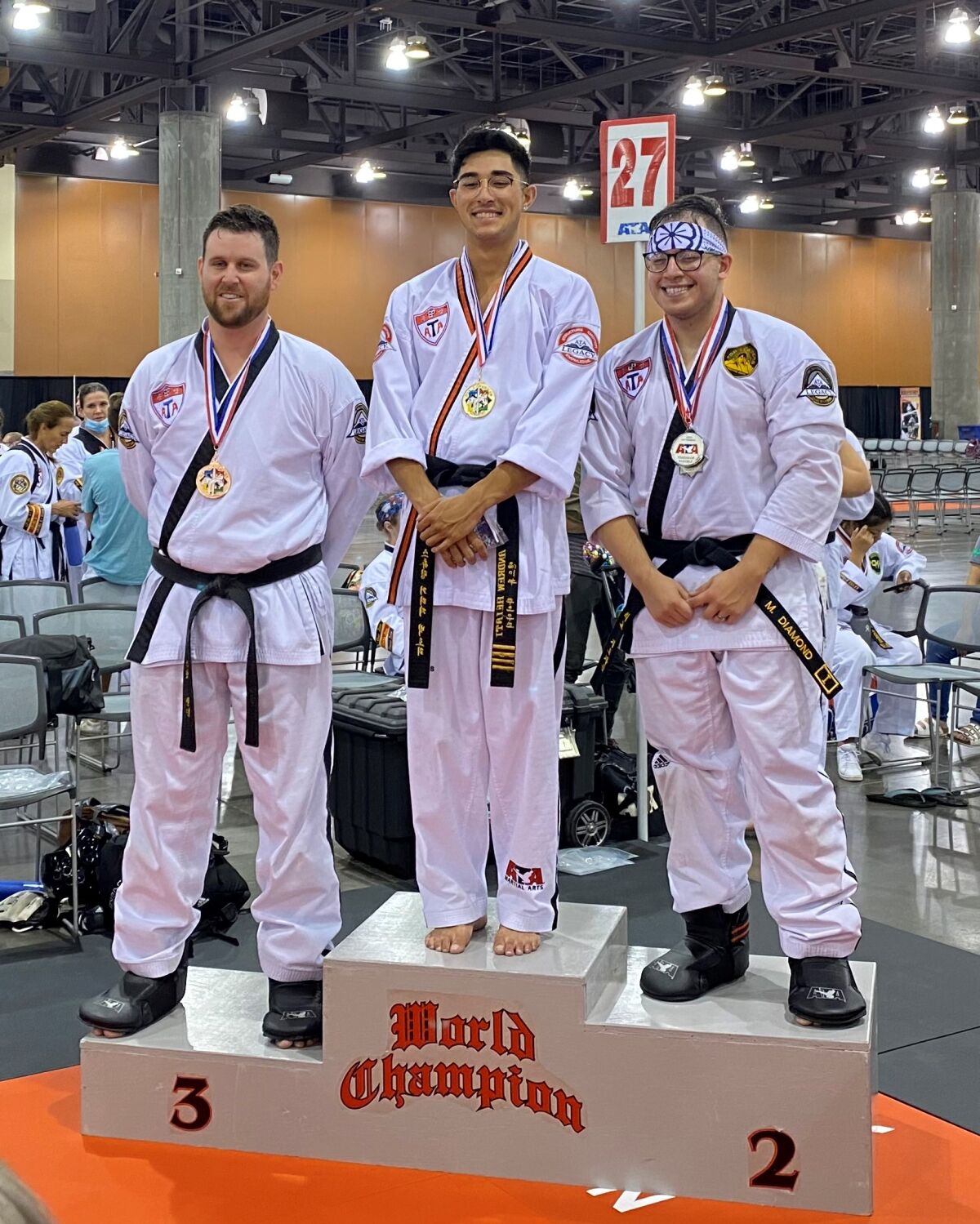 Andrew Heiati won his third straight championship at the ATA World Taekwondo Championships in Phoenix.