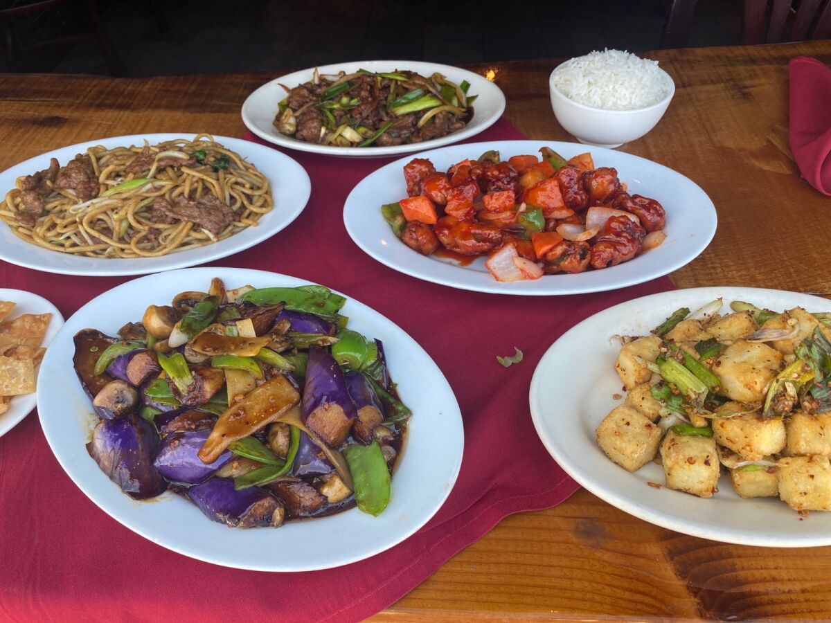 Here's a sampling of some of the dishes at Mandarin House La Jolla.