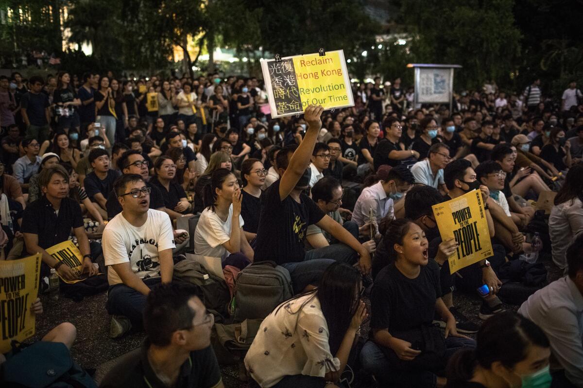 Anti-government rally in Hong Kong