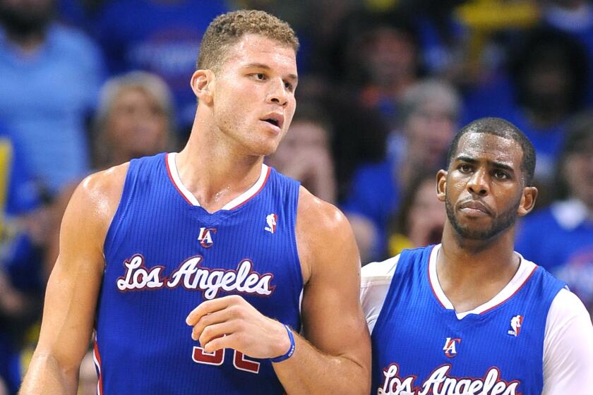 With All-Stars Blake Griffin, left, and Chris Paul, the Clippers are still factors in the NBA Western Conference playoff picture.