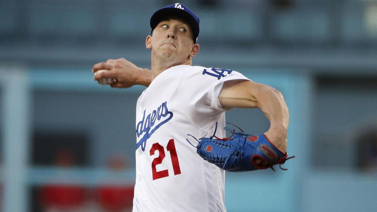 Dodgers starting pitcher Walker Buehler has posted a 2.21 ERA in 12 starts since the All-Star break.