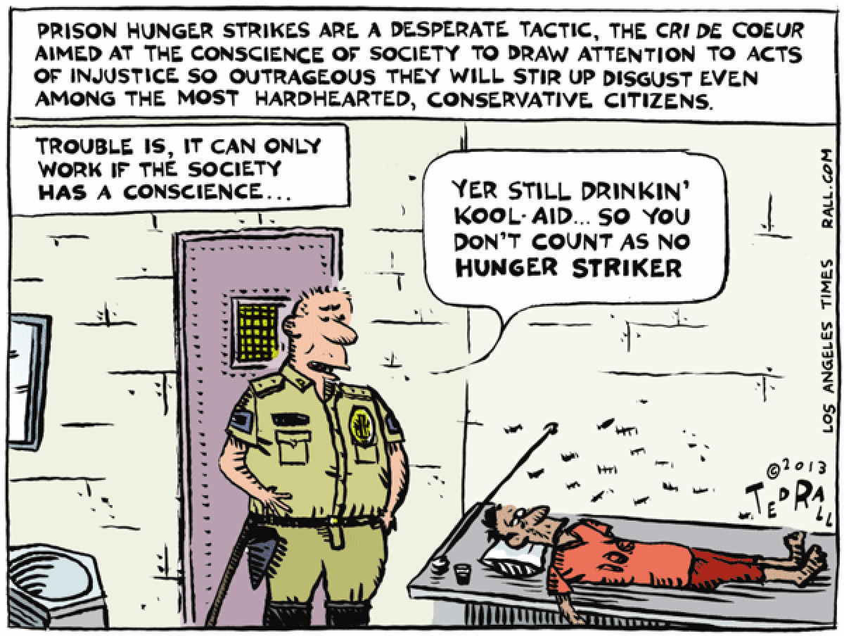 The hunger strike won't work if society doesn't care about its prisoners.