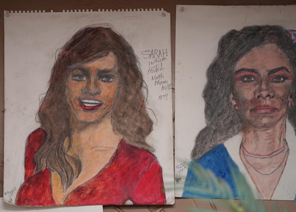 Two portraits made by Samuel Little