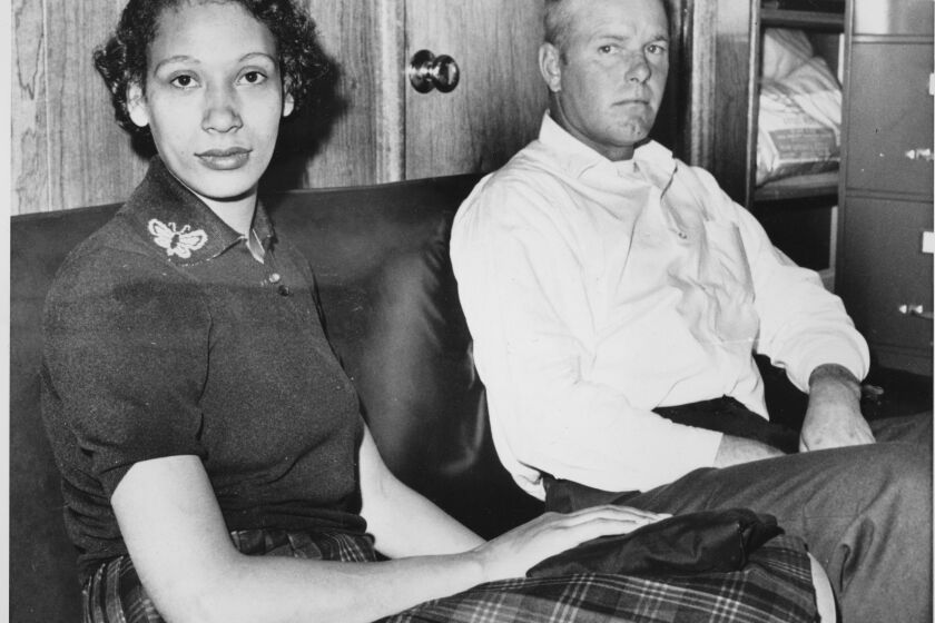 FILE - Mildred Loving and her husband Richard P Loving are seen on Jan. 26, 1965. (AP Photo)