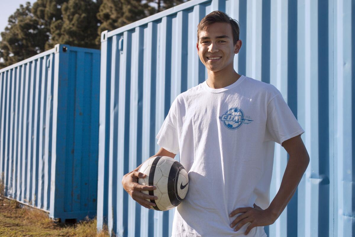 Blake Munger scored five goals in Corona del Mar's 6-0 win against Irvine in his first game back after missing seven games because of a concussion.