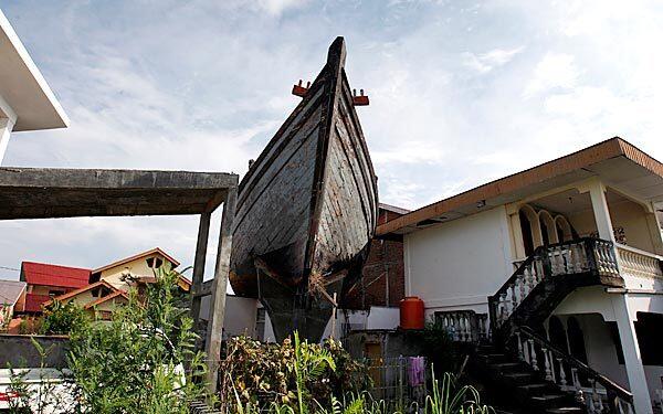 This 100-foot fishing boat was swept inland by the 2004 Indian Ocean tsunami, which dumped it atop a house near the port of Banda Aceh, on Indonesia's island of Sumatra. Fifty-nine residents fleeing floodwaters took refuge aboard the vessel until waters receded more than seven hours later, giving the boat its name.